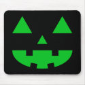 Jack-O'-Lantern Face IV, Green mousepads