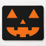 Jack-O'-Lantern Face IV, Orange Mousepad