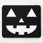 Jack-O'-Lantern Face IV, White Mouse Pads