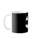 Jack-O'-Lantern Face IV, White mugs