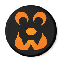 Jack O Lantern Face magnets