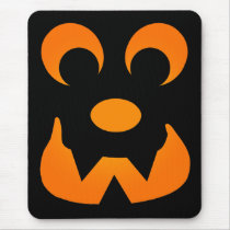 Jack O Lantern Face mousepads