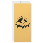 Jack-O-Lantern Face Customized Rack Card