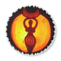 Jack-o-Lantern Fringe Magnet