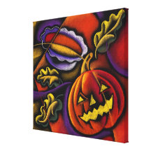 Jack-o'-lantern Gallery Wrap Canvas