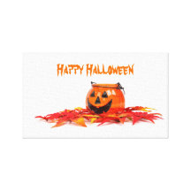 Jack O Lantern Gallery Wrapped Canvas
