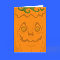 Jack o' Lantern Halloween Card