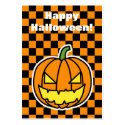 Jack-o'-lantern Halloween card (edit your message) profilecard