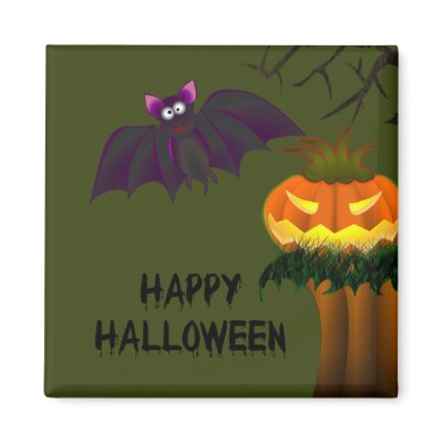 Jack-O-Lantern Halloween Magnet by ChiaPetRescue