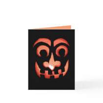 Jack-O-Lantern Halloween Note Card by JeanBHall Jack-O-Lantern Halloween Note Card