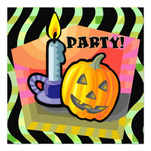 Jack O lantern Halloween Party Invitation