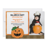 Jack O Lantern Halloween Party Photo Invitation