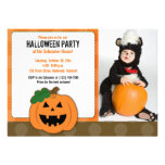 Jack O Lantern Halloween Party Photo Invitation