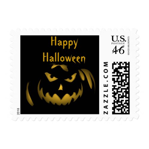 Jack-o-lantern Halloween Postage stamp