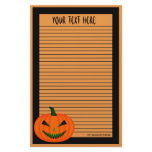 Jack-O'-Lantern I Custom Stationery