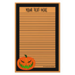 Jack-O'-Lantern II Custom Stationery