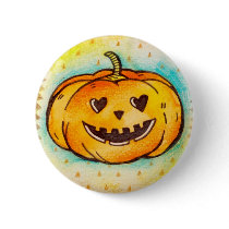 Jack-O-Lantern in Love buttons