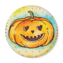 Jack-O-Lantern in Love magnets