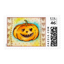 Jack-O-Lantern in Love stamps