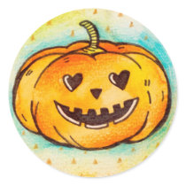 Jack-O-Lantern in Love stickers
