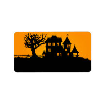 Jack O Lantern Manor Address Label