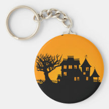 Jack O Lantern Manor Key Chain