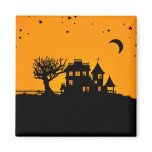 Jack O Lantern Manor Fridge Magnet