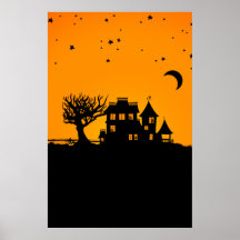 Jack O Lantern Manor Print