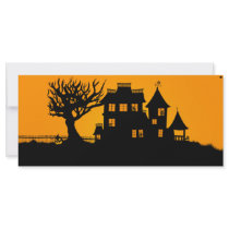 Jack O Lantern Manor Rack Card Template
