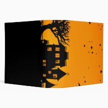 Jack O Lantern Manor Vinyl Binders