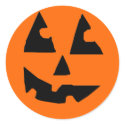 Jack O Lantern Orange Sticker