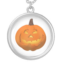 Jack-o-Lantern: Pumpkin: Halloween: Necklace