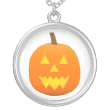 Jack-o-Lantern: Pumpkin: Halloween: Necklace