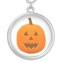 Jack-o-Lantern: Pumpkin: Halloween: Necklace