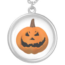 Jack-o-Lantern: Pumpkin: Halloween: Necklace