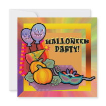 Jack O Lantern Pumpkin Halloween Party Invitation