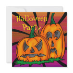 Jack O Lantern Pumpkin Halloween Party Invitation