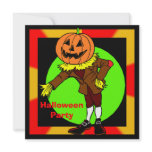 Jack O Lantern Pumpkin Halloween Party Invitation
