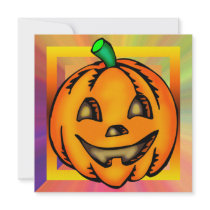 Jack O Lantern Pumpkin Halloween Party Invitation