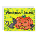 Jack O Lantern Pumpkin Halloween Party Invitation