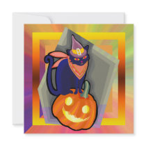 Jack O Lantern Pumpkin Halloween Party Invitation