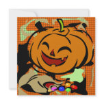 Jack O Lantern Pumpkin Halloween Party Invitation