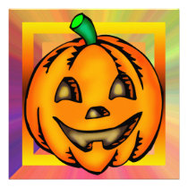 Jack O Lantern Pumpkin Halloween Party Invitation invitations