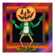 Jack O Lantern Pumpkin Halloween Party Invitation invitations
