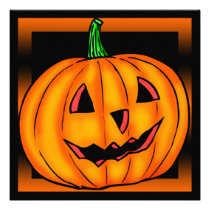 Jack O Lantern Pumpkin Halloween Party Invitation invitations