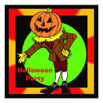 Jack O Lantern Pumpkin Halloween Party Invitation invitations