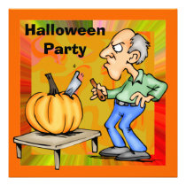 Jack O Lantern Pumpkin Halloween Party Invitation invitations