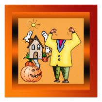 Jack O Lantern Pumpkin Halloween Party Invitation invitations