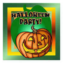 Jack O Lantern Pumpkin Halloween Party Invitation invitations