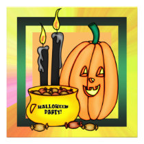 Jack O Lantern Pumpkin Halloween Party Invitation invitations